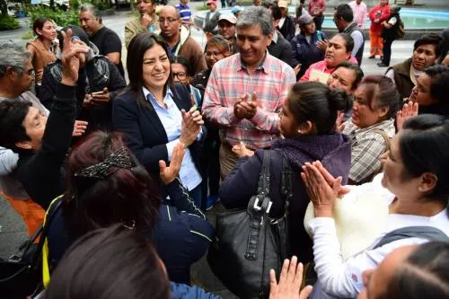 Claudia Rivera Vivanco se reúne con trabajadores del Organismo de Limpia