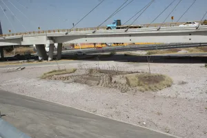 En total abandono el Distribuidor Vial D9 en Puebla