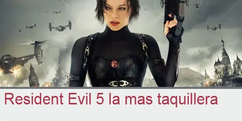 Resident Evil 5 la mas taquillera