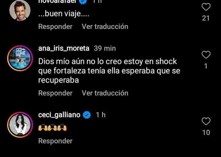 Reacciones muerte Rebeca Jones