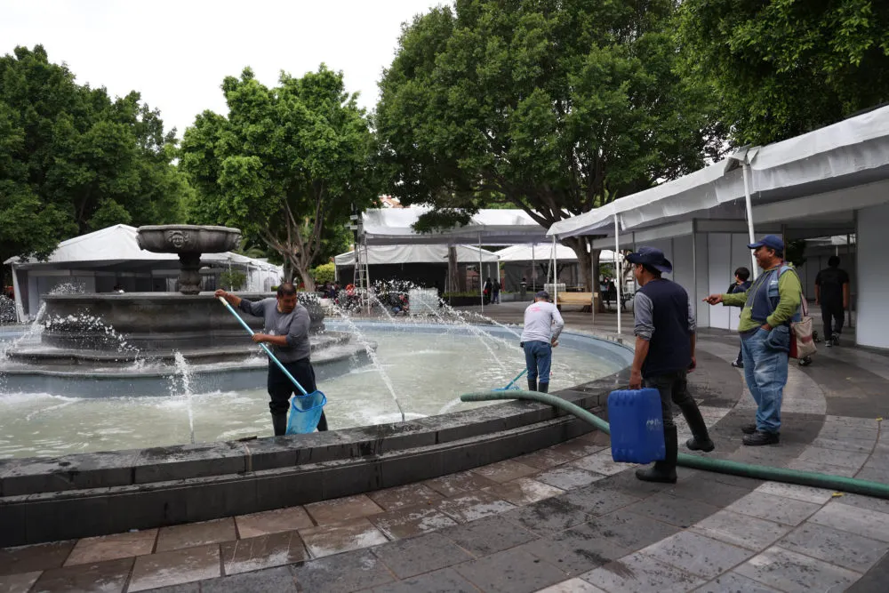 En dos semanas arranca rehabilitación integral de 34 fuentes en el Centro Histórico de Puebla