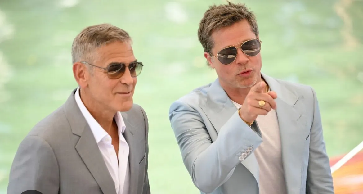 Brad Pitt y George Clooney deslumbran en el Festival de Venecia con "Wolfs"