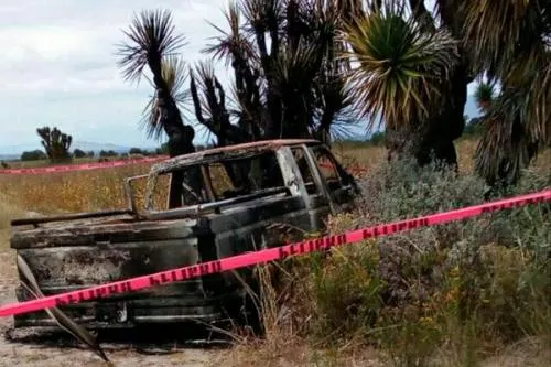 Encuentran calcinados a dos albañiles reportados como desaparecidos en Xonacatepec