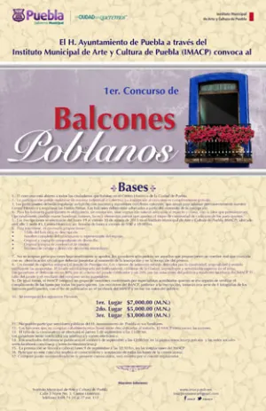 IMACP invita a participar en los concursos Balcones Poblanos y Traje Típico de China Poblana
