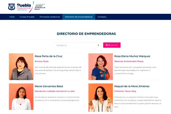 Directorio Emprendedoras Ayto Pue