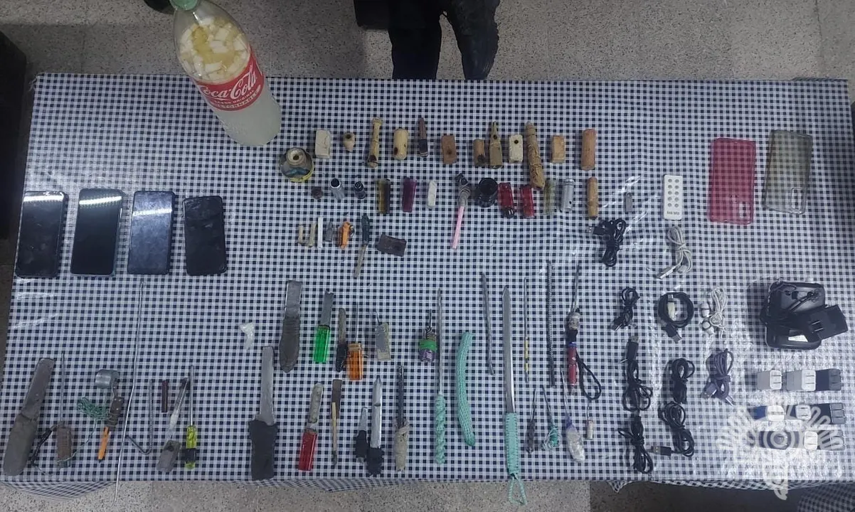 Objetos encontrados al interior de Penales en Puebla