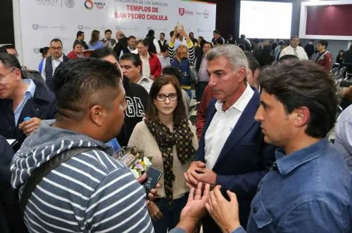 Encabeza Tony Gali reunión de evaluación de daños en templos de San Pedro Cholula