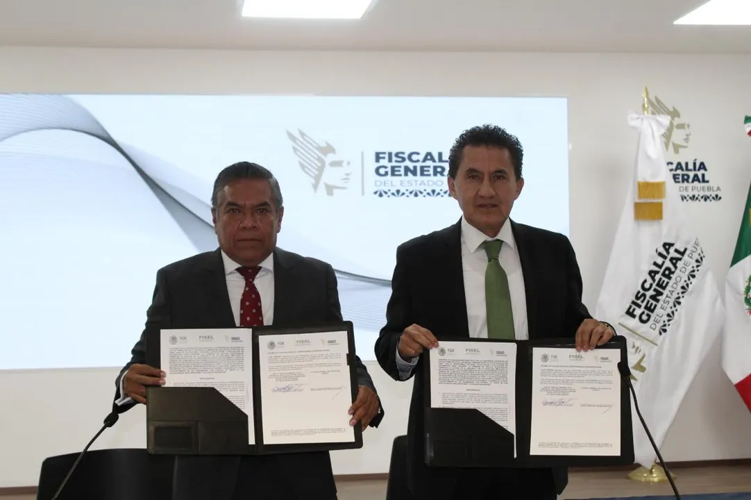 Convenio de colaboración Fiscalía de Puebla y FGR
