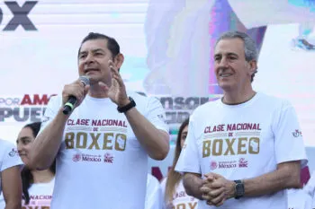 Armenta anuncia instalación de torreta de seguridad en el estadio Cuauhtémoc; proyectan complejo deportivo en la zona