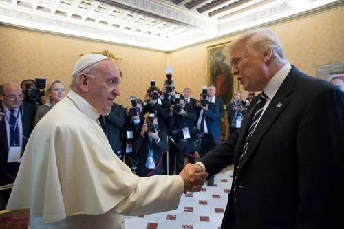 ‘Necesitamos paz’, concuerdan Trump y el Papa durante su reunión
