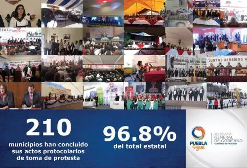 Reporta SGG que cambio de administraciones en 210 municipios se ha llevado a cabo sin incidentes