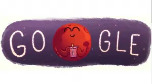 Google celebra con un Doodle el hallazgo de agua en Marte