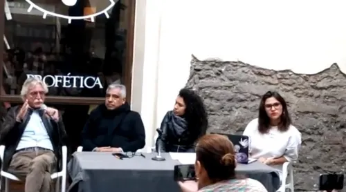 Julio Glockner sostiene reunión con artistas poblanos