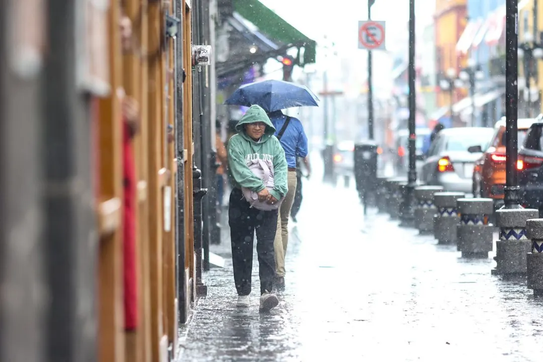 Lluvia Centro Historico Pue