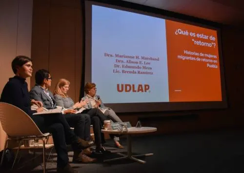 La UDLAP presente en conferencia sobre los retos en el retorno de la mujer migrante poblana