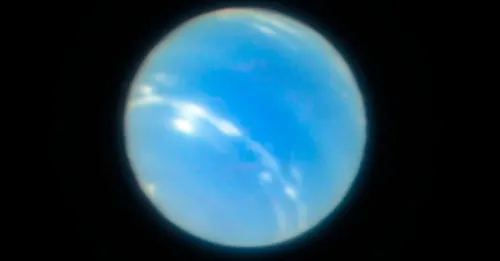 Capturan nuevas imágenes y con mayor nitidez de Neptuno