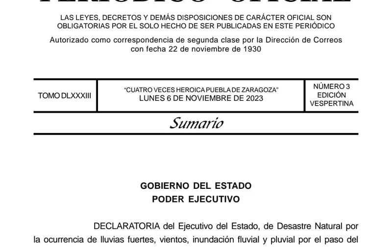 Declaratoria  Venustiano Carranza