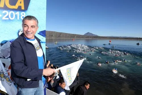 Inaugura Tony Gali el “Triatlón Alchichica 2018”