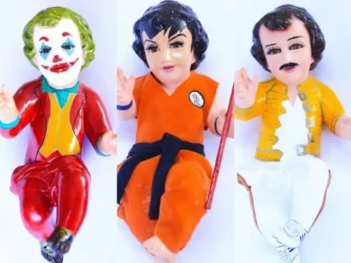 ¡Avísale a tu tía!, ya venden niños Dios vestidos de Joker