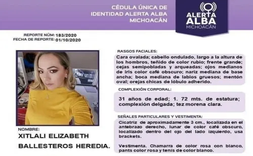 Tras caso de Jessica, Xitlali desaparece en la misma zona de Morelia
