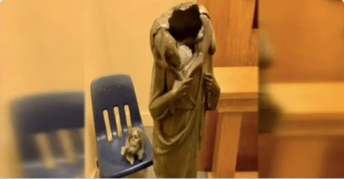 Decapitan estatua de Jesucristo en iglesia de EEUU