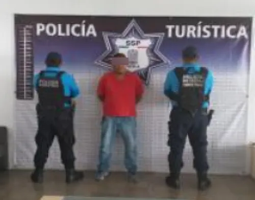 SSP aseguró a cuatro personas en Puebla capital
