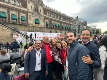 Diputados federales poblanos acudieron al informe por los 100 días de gobierno de Sheinbaum