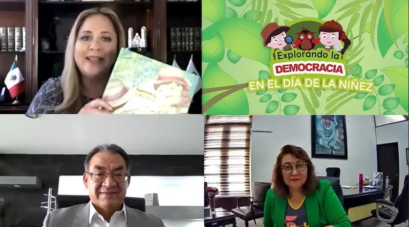TEEP dona 300 libros “explorando la democracia” a la SEP y al Sistema Estatal DIF