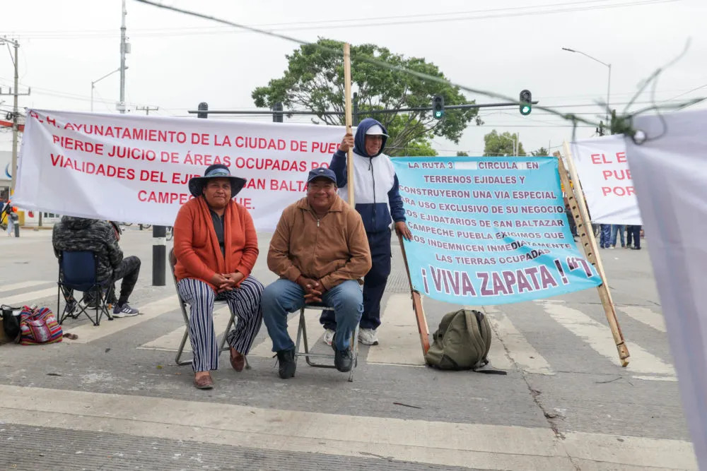Ejidatarios de San Baltazar Campeche