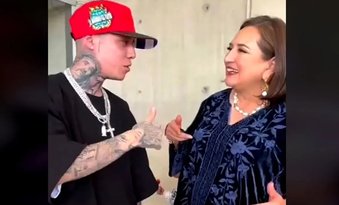Santa Fe Klan le desea toda la suerte a Xóchitl Gálvez; “Que chido que apoye al barrio jefa”