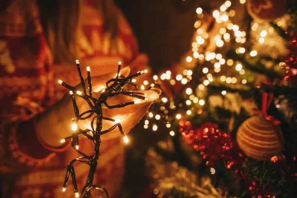 Luces árbol de Navidad