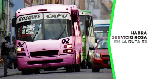Ruta 52 dará servicio de transporte público exclusivo para mujeres e infantes