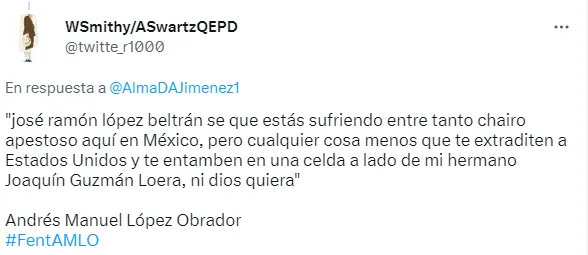 Reacciones José Ramón López Beltrán