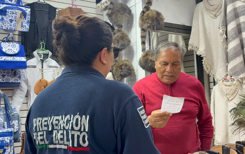 Refuerza Tonantzin Fernández prevención de extorsiones a comercios de San Pedro Cholula
