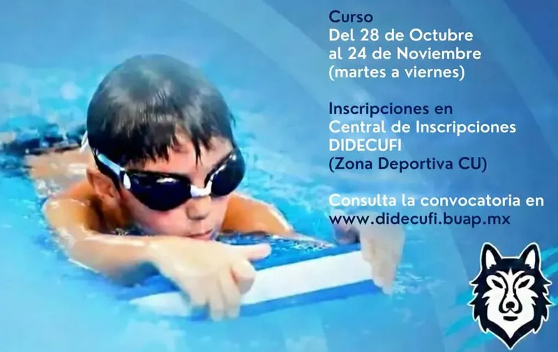 BUAP ofrecerá curso intensivo de natación para menores de 15 años