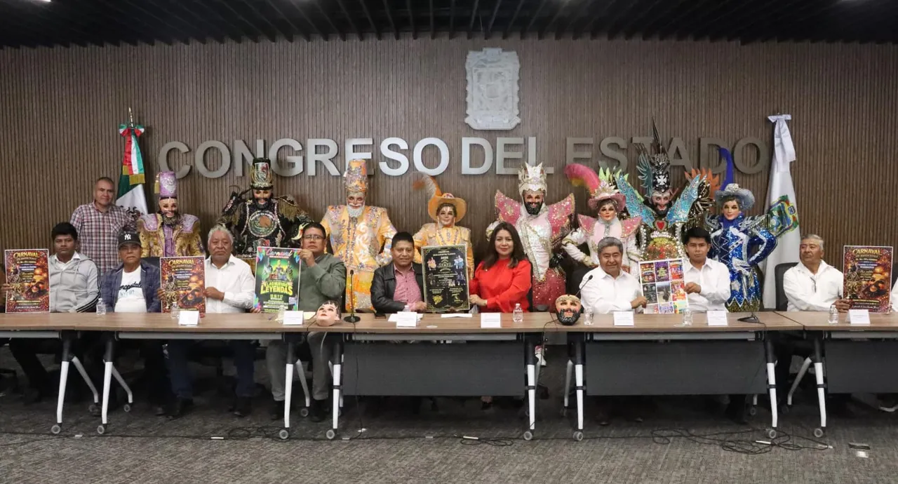 Desde el Congreso de Puebla, promueven Carnaval de San Agustín Tlaxco