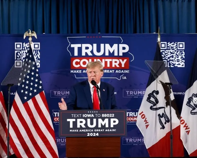 Donald Trump arrasa en Iowa