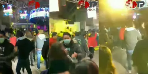 Covidiotas de Huamantla, Tlaxcala, arman baile sonidero con Sonido Gitano pese alerta máxima