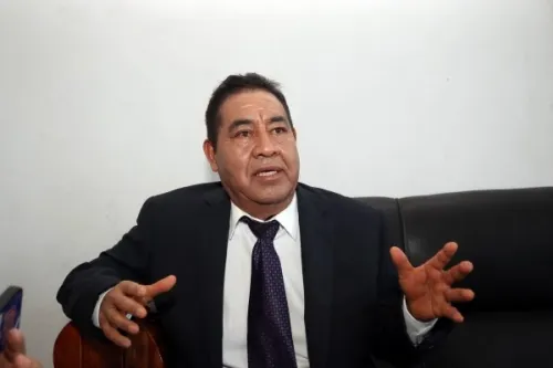 Habitantes de Amozoc de Mota marchan para exigir mayor seguridad y la renuncia del alcalde