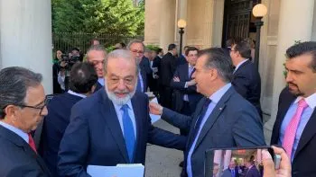 AMLO se reúne con empresarios mexicanos y estadounidenses en Washington