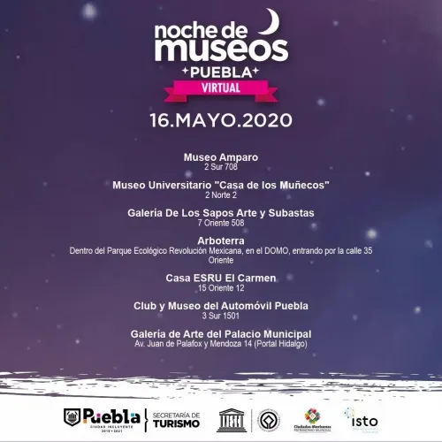 Visita la Noche de Museos Virtual este 16, 17 y 18 de mayo
