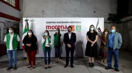 Morena, PT y PVEM presentan la alianza “Juntos Hacemos Historia”