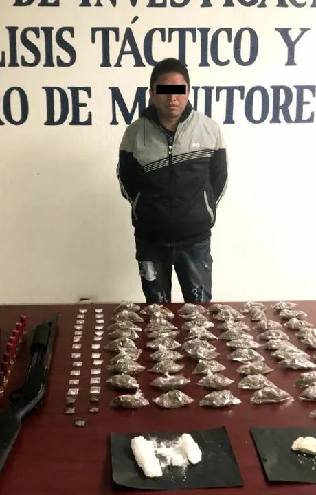 SSP aseguró a una persona en posesión de un arma de fuego y narcóticos