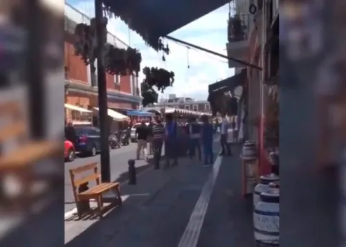 VIDEO: ¡Otra vez! Comerciantes de ‘El Parián’ protagonizan nueva trifulca