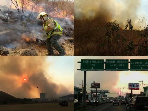 Emiten “emergencia atmosférica” por incendio forestal, en Jalisco