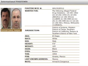 Ofrece EEUU 79 mdp por cabeza de El Chapo
