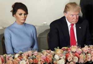 Todo el mundo habla de la triste expresión de Melania Trump