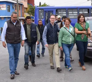 Recorre Luis Banck la junta auxiliar La Libertad