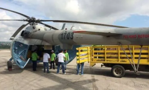 Se desploma helicóptero de la Sedena con ayuda humanitaria en Chiapas
