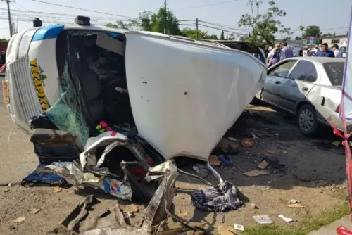 Suman nueve victimas por accidente de trailer en Cuautla